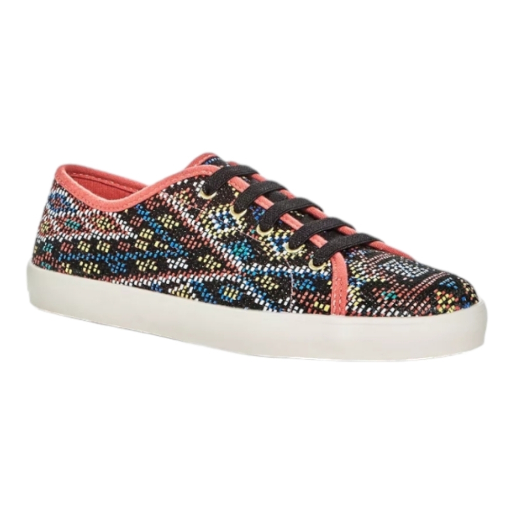 SAM EDELMAN Girl's Naomi BOHO‎ Colorful Woven Slip On Sneakers